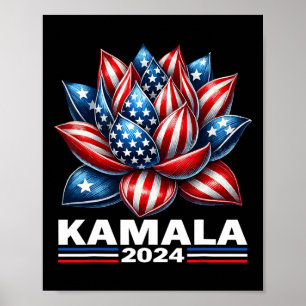 2024 Lotus Kamala Harris Usa President Election 20 Poster
