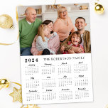 2024 Magnetic Calendar Custom Family Photo<br><div class="desc">2024 Magnetic Calendar Custom Family Photo. Add your photo and create perfect Magnetic Calendar!</div>