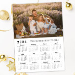 2024 Magnetic Calendar Custom Family Photo<br><div class="desc">2024 Magnetic Calendar Custom Family Photo. Add your photo and create perfect Magnetic Calendar!</div>