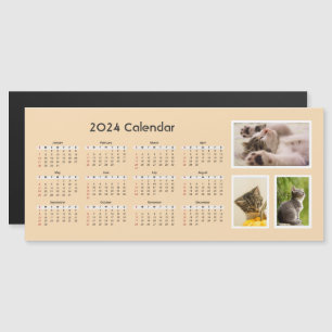 2024 Magnetic Calendar Custom Photo