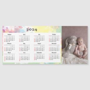 2024 Magnetic Calendar - Custom photo