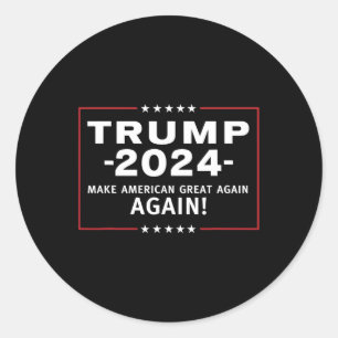 2024 Make America Great All Over Again Magaa Classic Round Sticker