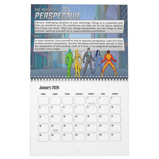 2024 Master Your Superpowers Calendar (Jan 2026)