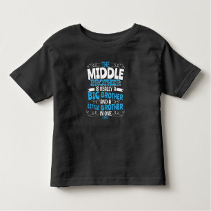 2024 Middle Brother - New Big Brother Toddler T-Shirt