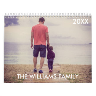 2024 Modern Custom Photo Create Your Own Family  Calendar