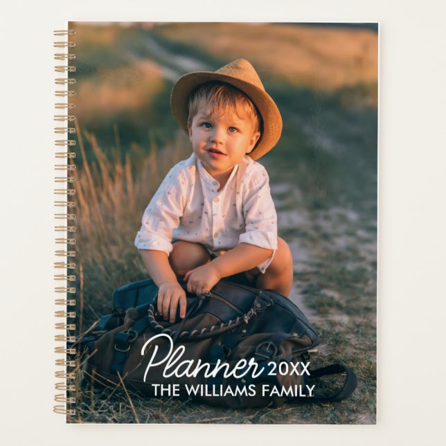 2024 Modern Custom Photo Create Your Own Family  Planner (Front)
