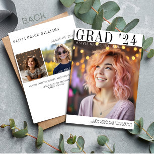 2024 Modern Minimalist Grad Overlay Announcement