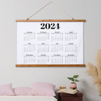 2024 Monthly Calendar | Any background
