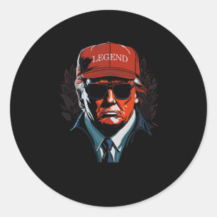2024 Mugshot President Legend 5 Classic Round Sticker