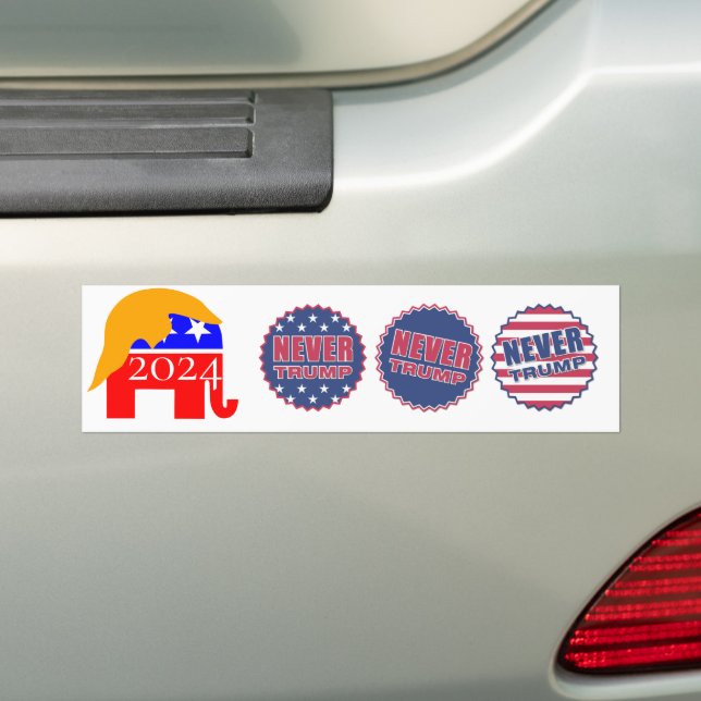 2024 Never Trump Thunder_Cove Bumper Sticker (On Car)