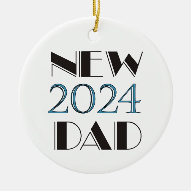 2024 New Dad Ornament (Front)