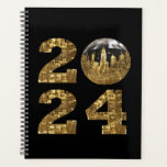 2024 New Year-Gold-Ball-NYC Gold- Planner<br><div class="desc">Stay organised in style with our 2024 Planner! 🍎✨ The design elegantly integrates"2024, " with the iconic ball replacing the "0, " adorned with New York Cityscape in gold. Plan your year with sophistication and celebrate each milestone in the brilliance of this meticulously crafted planner. Consider this planner a great...</div>