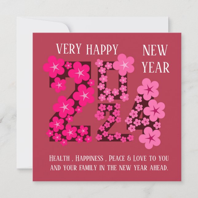 2024 NEW YEAR GREETING FOR ANYONE CARD (Front)