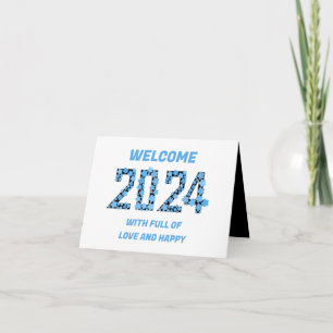 2024 NEW YEAR GREETING FOR MOM, DAD, GRANDMOTHER  HOLIDAY CARD