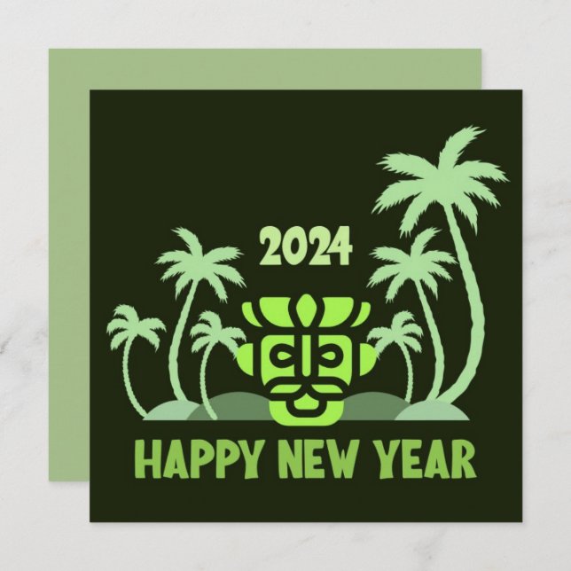 2024 NEW YEAR GREETING HOLIDAY CARD (Front/Back)