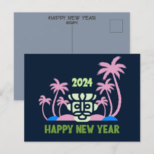 2024 NEW YEAR GREETING HOLIDAY POSTCARD