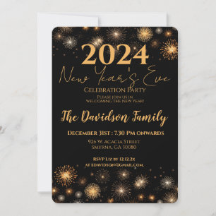 2024 New Year's Eve Party Invitation