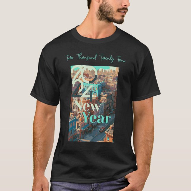 2024 New Years Eve Party Supplies NYE 2024 Happy N T-Shirt (Front)