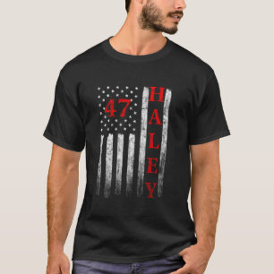 2024 Nikki Haley President American Flag USA Ameri T-Shirt