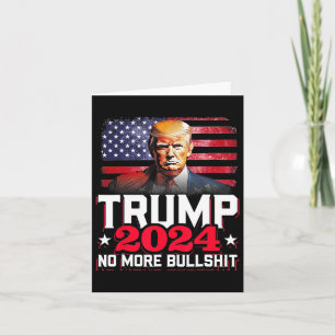 2024 No More Bull America Flag Card