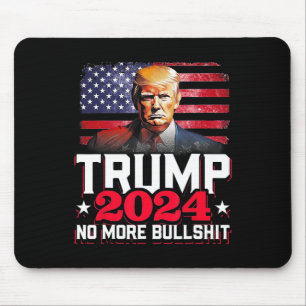 2024 No More Bull America Flag Mouse Pad