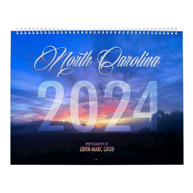 2024 North Carolina calendar (Cover)