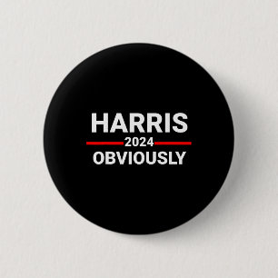 2024 Obviously Harris Waltz 2024 Election Kamala H 6 Cm Round Badge