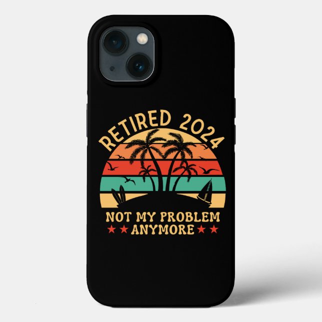 2024 Officially Retirement, Funny Retirement Case-Mate iPhone Case (Back)