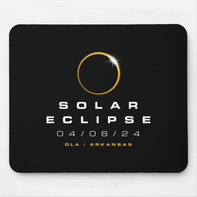 2024 Ola Arkansas Solar Eclipse Mouse Pad (Front)