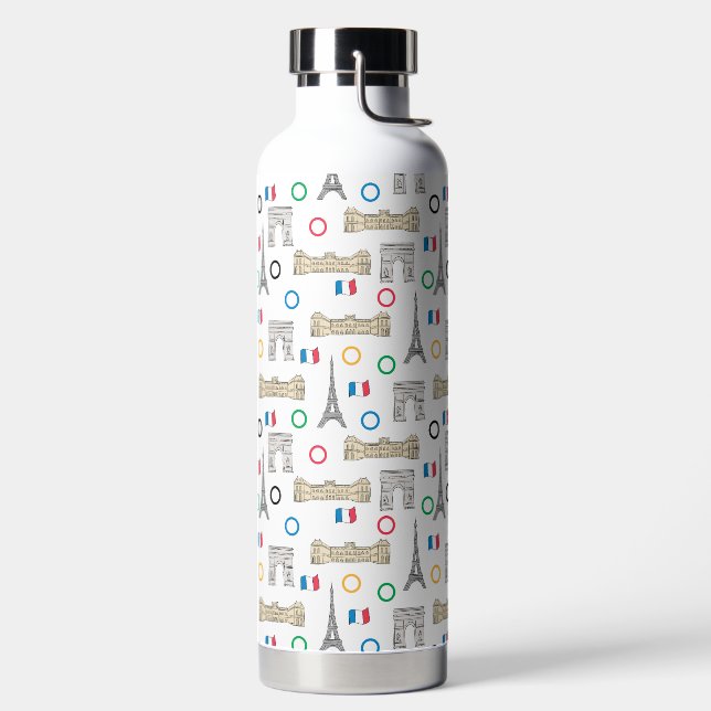 2024 Paris France Games Summer Water Bottle (Left)