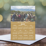 2024 Photo Calendar Year - Gold Holiday Card<br><div class="desc">Use 1 landscape photo and make a unique and trendy greeting. If you need to move anything around,  click on the customize button to make changes.</div>