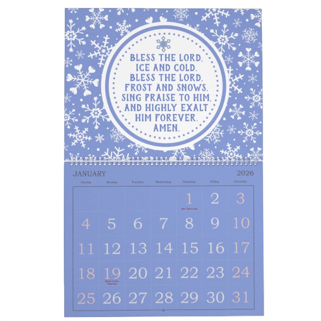 2024 Prayer Calendar (Jan 2026)