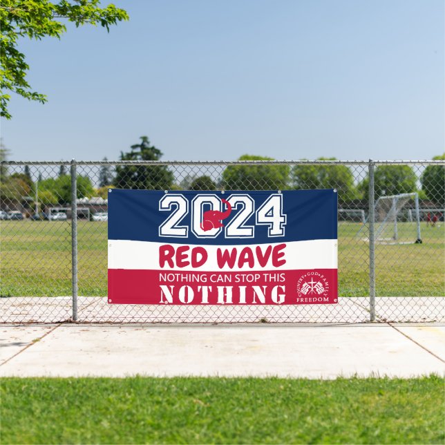 2024 Presidential Election RED WAVE Banner (Insitu)