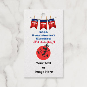2024 Presidential Election, Running Man Edition Gift Tags
