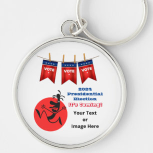 2024 Presidential Election, Running Man Edition Key Ring