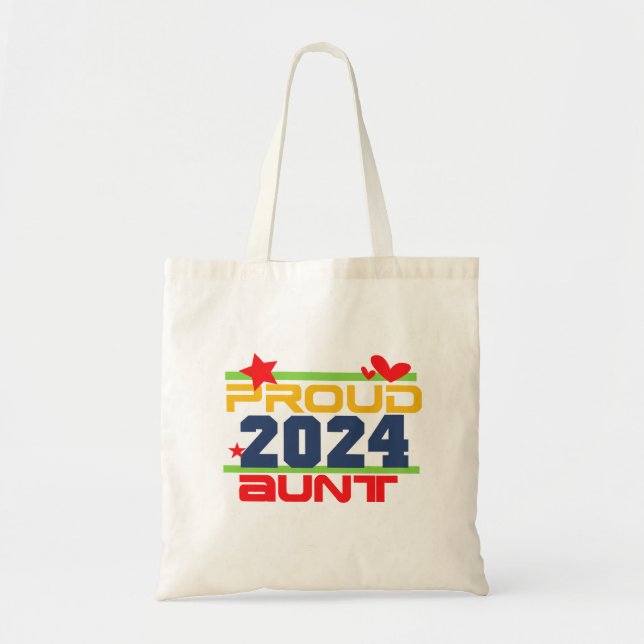 2024 Proud Aunt Tote Bags (Front)