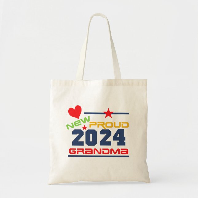 2024  Proud New GrandmaTote Bag (Front)