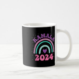 2024 Rainbow Groovy Vote For President Kamala-harr Coffee Mug