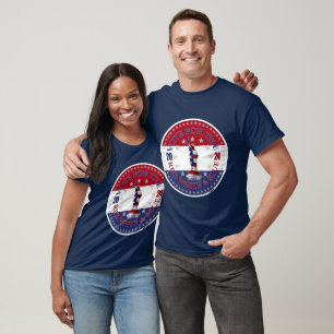 2024 Red Blue Vote for the Red White Blue Statue T-Shirt