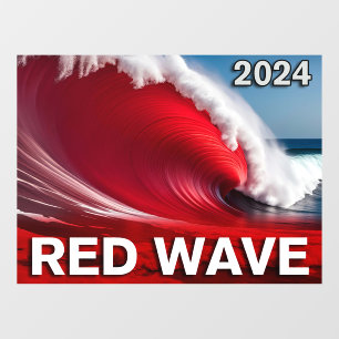 2024 RED WAVE - Eye-Catching Tsunami Ocean Wave
