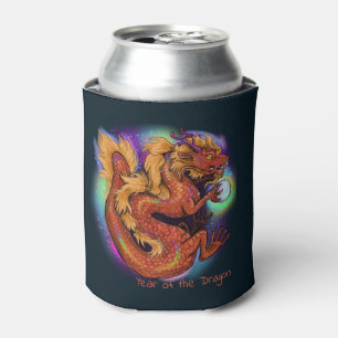 2024 Red Year of the Dragon Chinese Zodiac Can Cooler