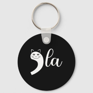 2024 Retro Cat Comma La Kamala Harris For Presiden Key Ring