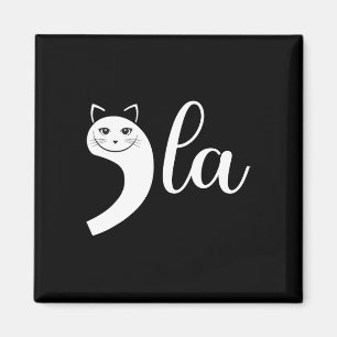 2024 Retro Cat Comma La Kamala Harris For Presiden Magnet