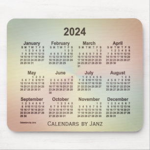 2024 San Telmo Rainbow Calendar by Janz Mouse Pad