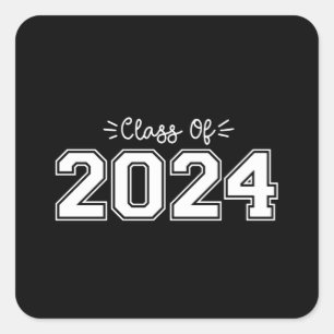 2024 seniors, Class of 2024 Graduation Square Sticker