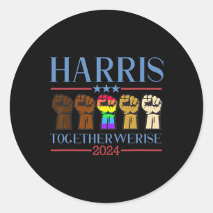 2024 Shirt Election Lgbt Kamala Harris 2024 Classic Round Sticker