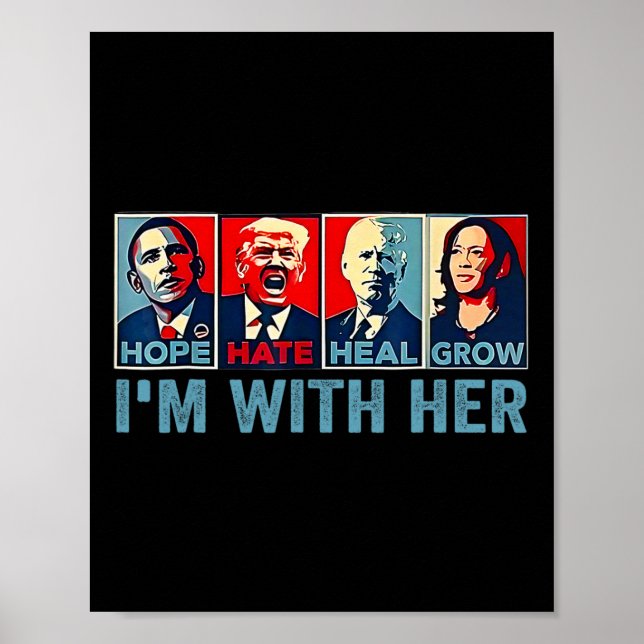 2024 Shirt I'm With Her Kamala- Harris Vote Presid Poster (Front)