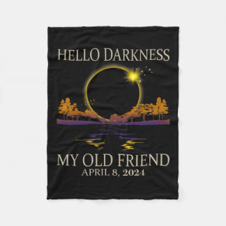 2024 Solar Eclipse 2024 040824 Eclipse  Fleece Blanket