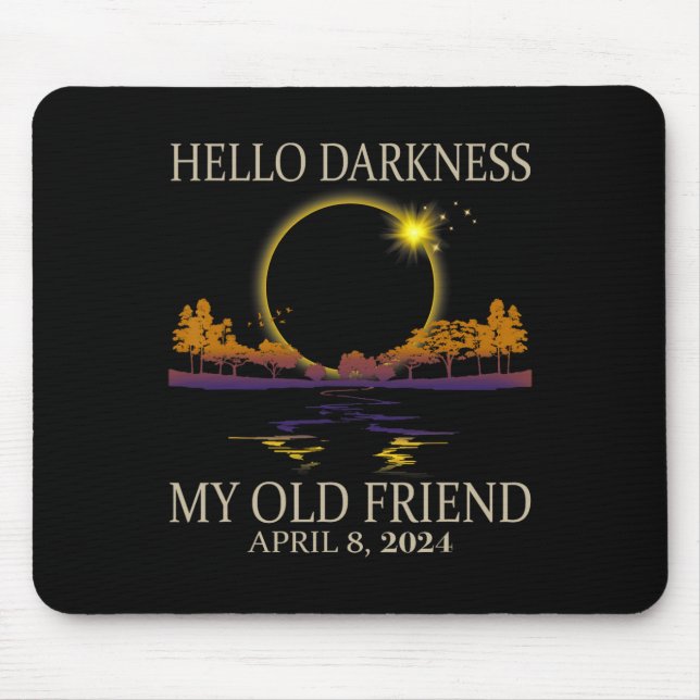 2024 Solar Eclipse 2024 040824 Eclipse  Mouse Pad (Front)