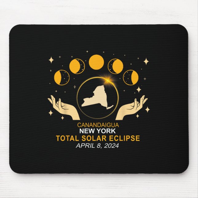 2024 Solar Eclipse 2024 040824 Eclipse  Mouse Pad (Front)